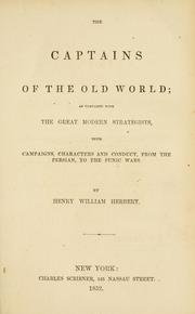 Cover of: The captains of the Old world by Henry William Herbert