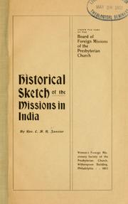 Historical sketch of the missions in India by C. A. R. Janvier