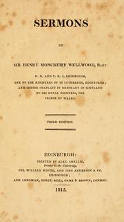 Cover of: Sermons. by Henry Moncreiff Wellwood