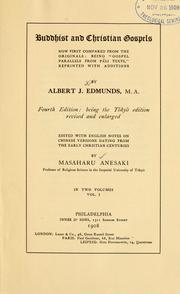 Cover of: Buddhist and Christian gospels by Albert J. Edmunds
