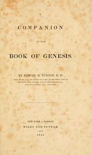 Cover of: companion to the book of Genesis