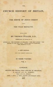 Cover of: The church history of Britain by Thomas Fuller