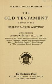 Cover of: Old Testament | Loring Woart Batten