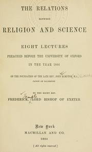 Cover of: The relations between religion and science by Frederick Temple