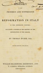 Cover of: History of the progress and suppression of the reformation in Spain in the sixteenth century by M'Crie, Thomas