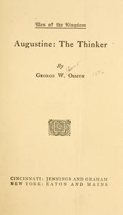 Cover of: Augustine by George W. Osmun