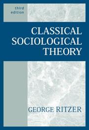 Cover of: Classical Sociological Theory | George Ritzer
