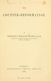 Cover of: The Counter-reformation