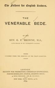 Cover of: The venerable Bede by Forrest Browne
