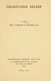 Cover of: Charitable relief by Clement Francis Rogers