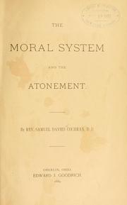 Cover of: The moral system and the atonement.