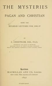 Cover of: The mysteries, pagan and Christian by Samuel Cheetham