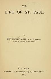 Cover of: The life of St. Paul. by James Stalker
