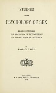 Cover of: Erotic symbolism by Havelock Ellis