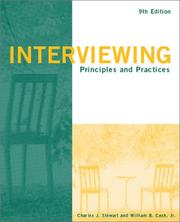 Cover of: Interviewing: Principles and Practices