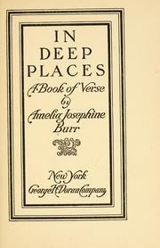 Cover of: In deep places: a book of verse