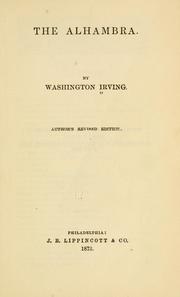Cover of: The Alhambra. by Washington Irving