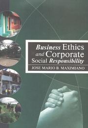 Cover of: Business ethics and corporate social responsibility