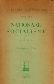 Verzamelde opstellen over het nationaal-socialisme, 1938-1940