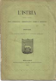 Cover of: Istria,  1846-1852