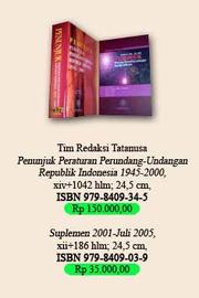 Cover of: Penunjuk peraturan perundang-undangan Republik Indonesia, 1945-2000