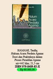 Hukum acara perdata agama by Taufiq Hamami