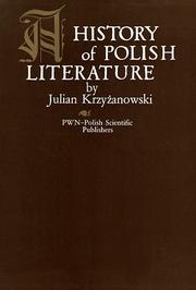 Cover of: A history of Polish literature