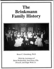 Cover of: The Brinkmann family history by Bruce C. Greenberg