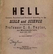 Cover of: Hell located, described, and measured according to the Bible and science: in a lecture