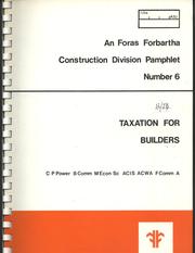 Cover of: Taxation for builders