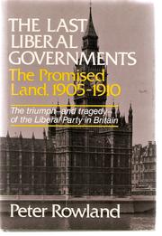Cover of: The last Liberal governments by Peter Rowland