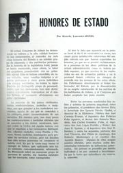 Cover of: Honores de Estado
