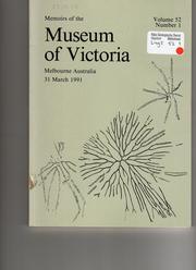 Cover of: Bendigonian graptolites (Hemichordata) of Victoria by Barrie Rickards