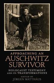Cover of: Approaching an Auschwitz survivor | 