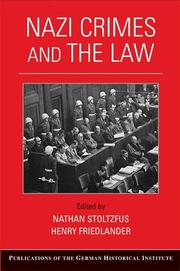 Cover of: Nazi crimes and the law