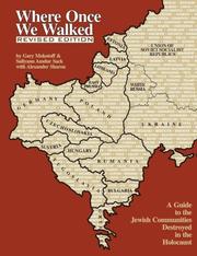 Cover of: Where Once We Walked: A Guide to the Jewish Communities Destroyed in the Holocaust