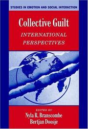 Cover of: Collective Guilt: International Perspectives (Studies in Emotion and Social Interaction)