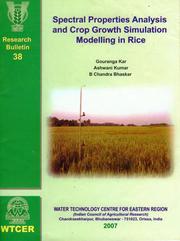 Cover of: Spectral properties analysis and crop growth simulation modelling in rice