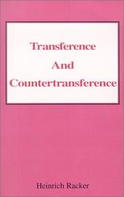 Transference and counter-transference by Heinrich Racker