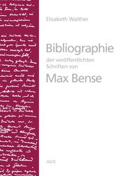 Cover of: Bibliographie der veröffentlichen Schriften von Max Bense