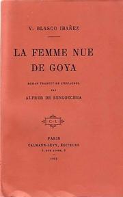 Cover of: La femme nue de Goya: roman