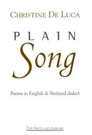 Cover of: Plain Song by Christine De Luca