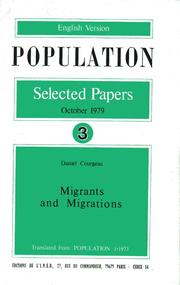 Cover of: Migrants and migrations