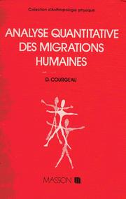Cover of: Analyse quantitative des migrations humaines