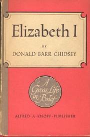 Cover of: Elizabeth I by Donald Barr Chidsey