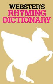 Cover of: Webster's Rhyming Dictionary