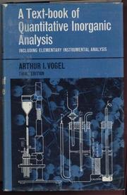 Cover of: Gravimetry- Copper Vogel's textbook of Quantitative inorganic analysis by Arthur Israel Vogel