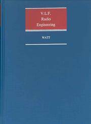 VLF radio engineering by Arthur D. Watt