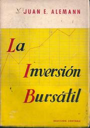 La inversión bursátil by Juan E. Alemann