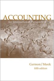 Cover of: Accounting: An International Perspective